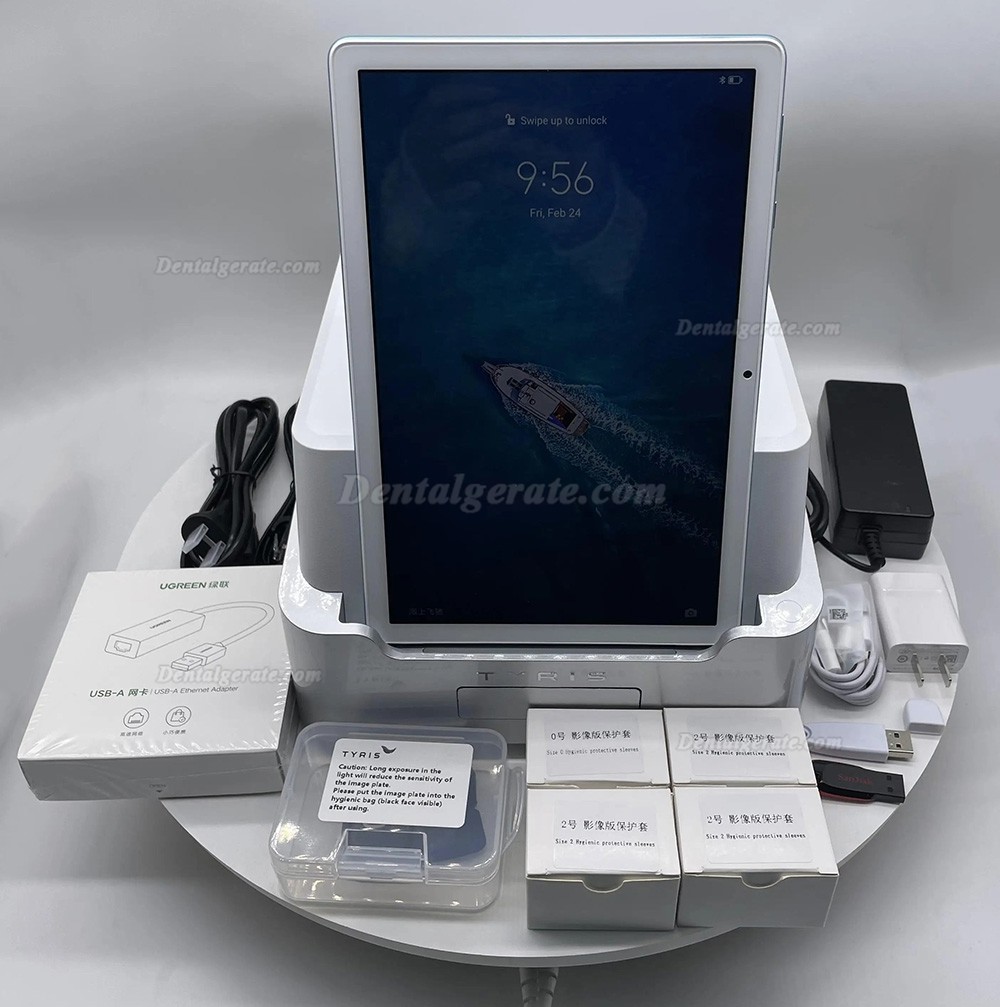 TYRIS TR310 speicherfolienscanner zahnarzt mit Pad und speicherfolie zahnfilm
